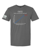 Gray FAFO graphic t-shirt