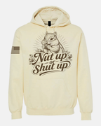 Off White Nut Up or Shut Up graphic Hoodie