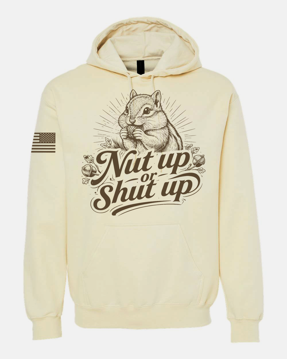Off White Nut Up or Shut Up graphic Hoodie